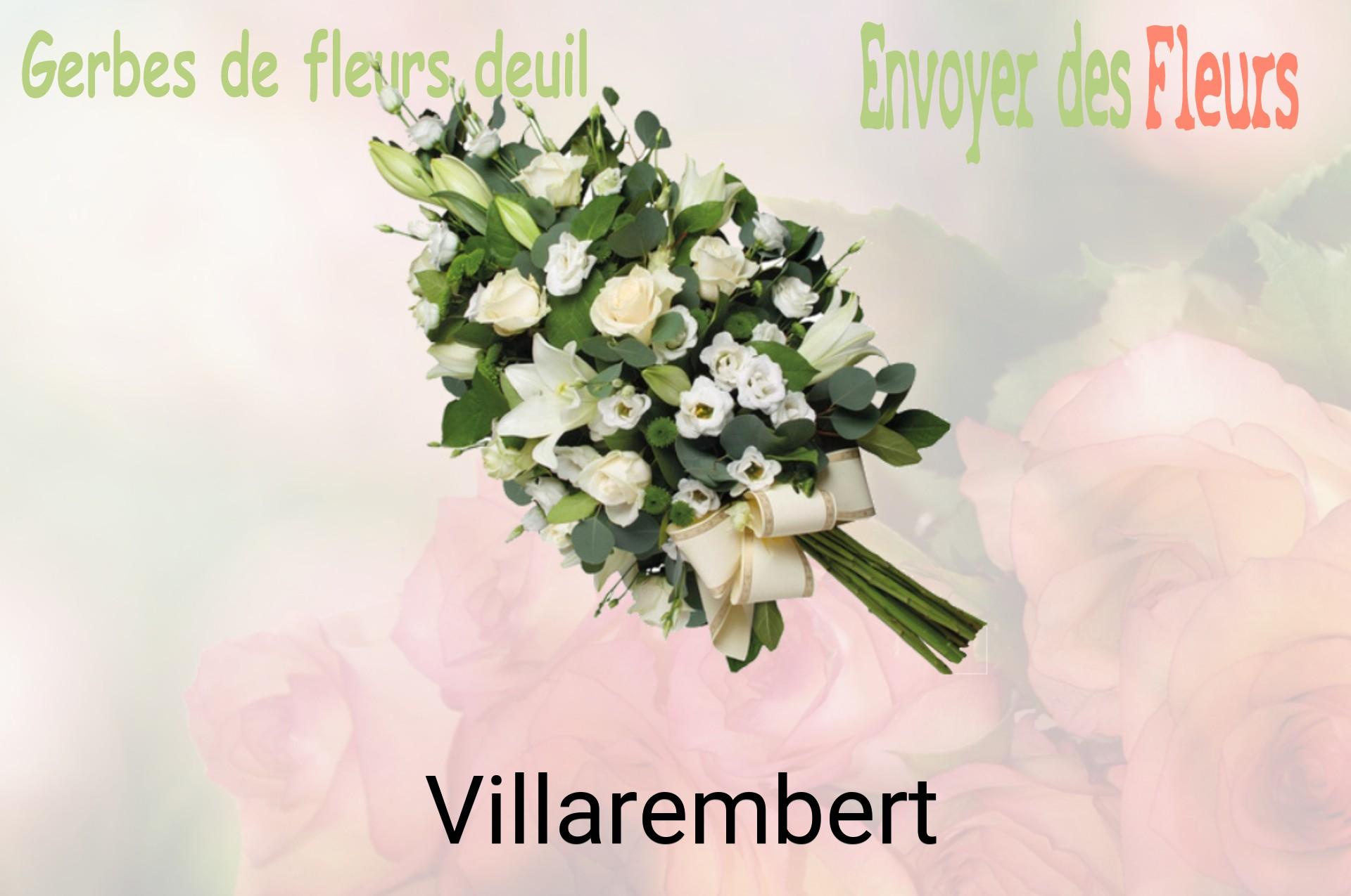Gerbe de fleurs de deuil livrée à Villarembert